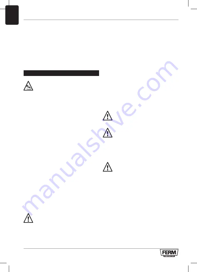 Ferm TSM1036 Original Instructions Manual Download Page 18