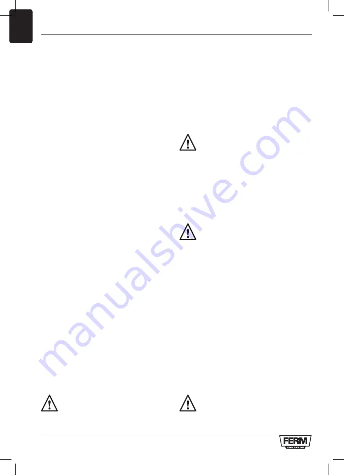 Ferm TSM1036 Original Instructions Manual Download Page 38