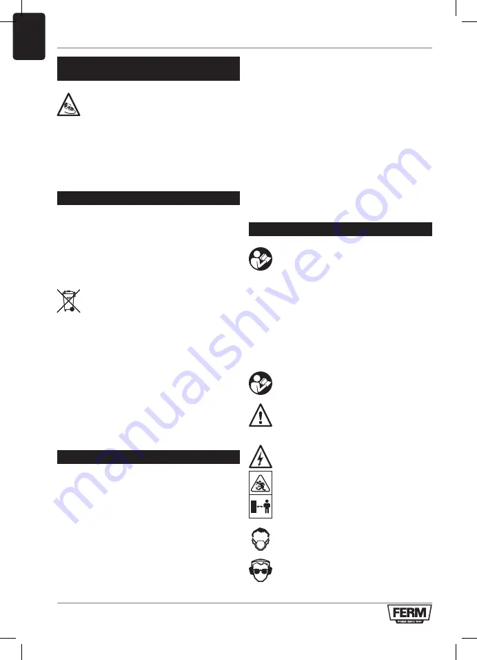 Ferm TSM1036 Original Instructions Manual Download Page 90