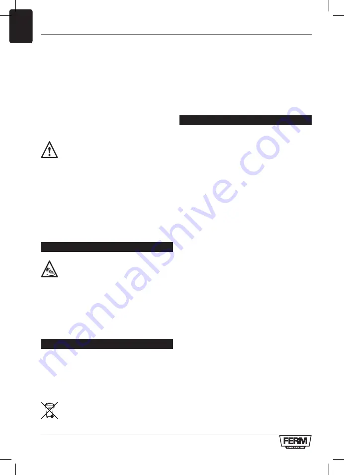 Ferm TSM1036 Original Instructions Manual Download Page 98