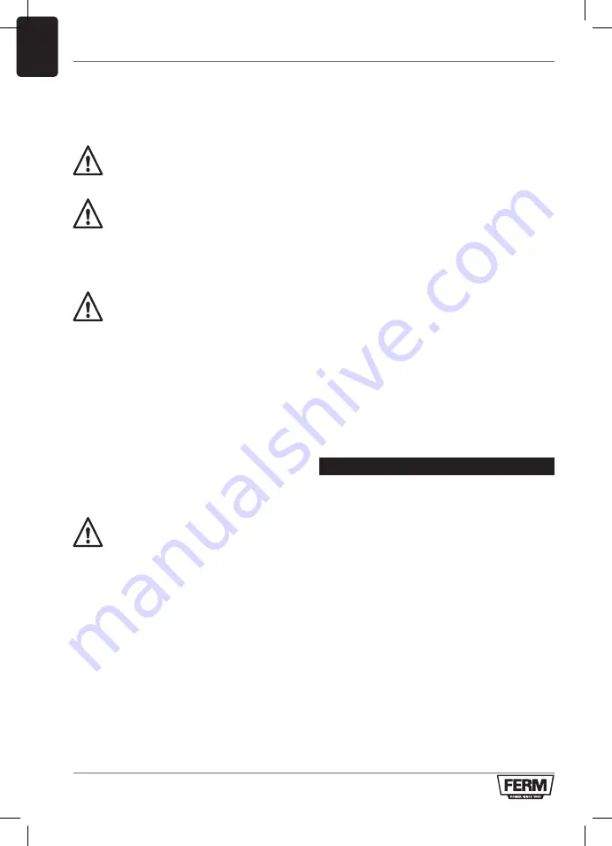 Ferm TSM1036 Original Instructions Manual Download Page 104