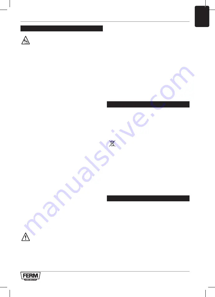 Ferm WEM1042 Original Instructions Manual Download Page 135