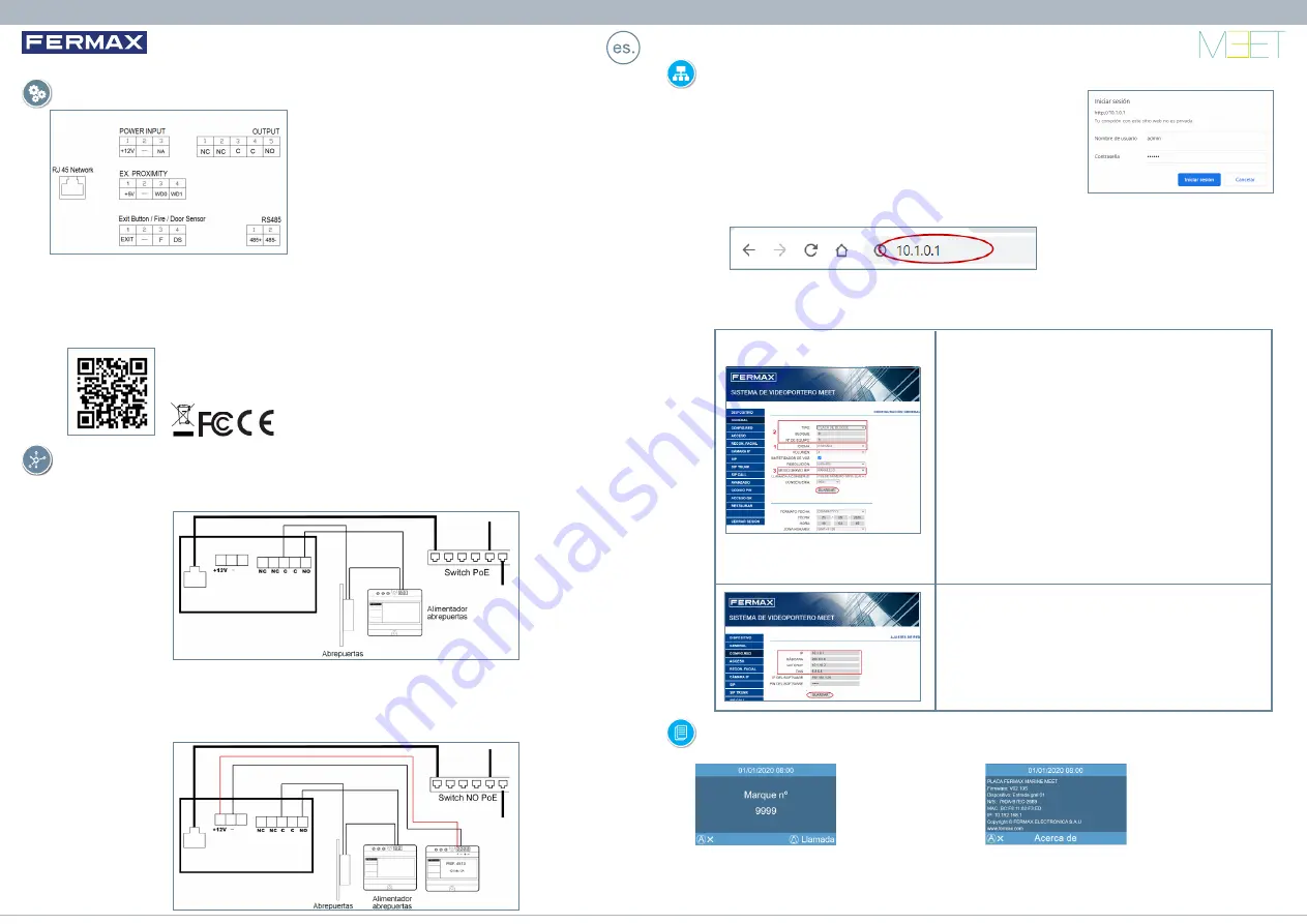 Fermax F1455 Quick Manual Download Page 1