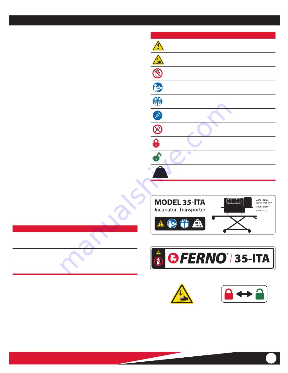 Ferno 35-ITA User Manual Download Page 5