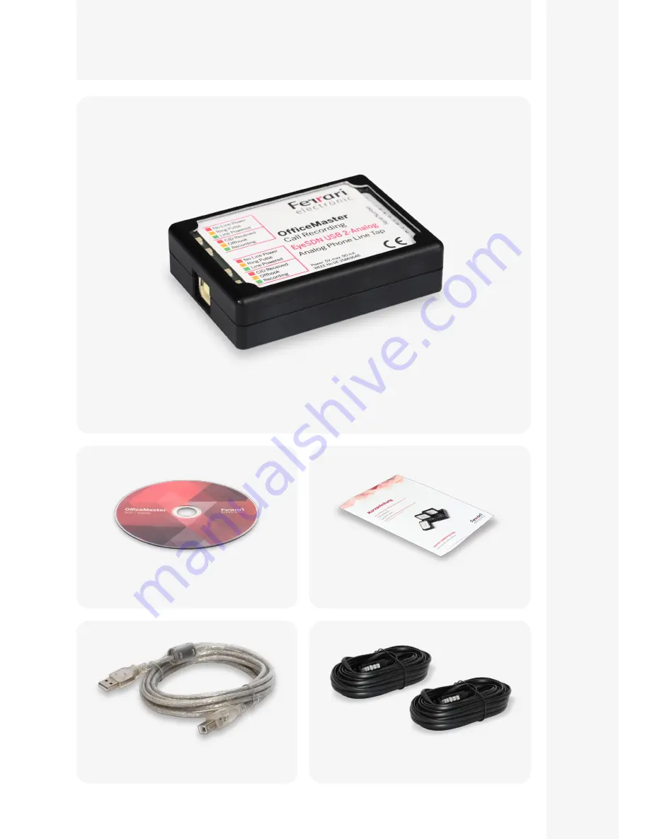 Ferrari electronic OfficeMaster EyeSDN USB Скачать руководство пользователя страница 6