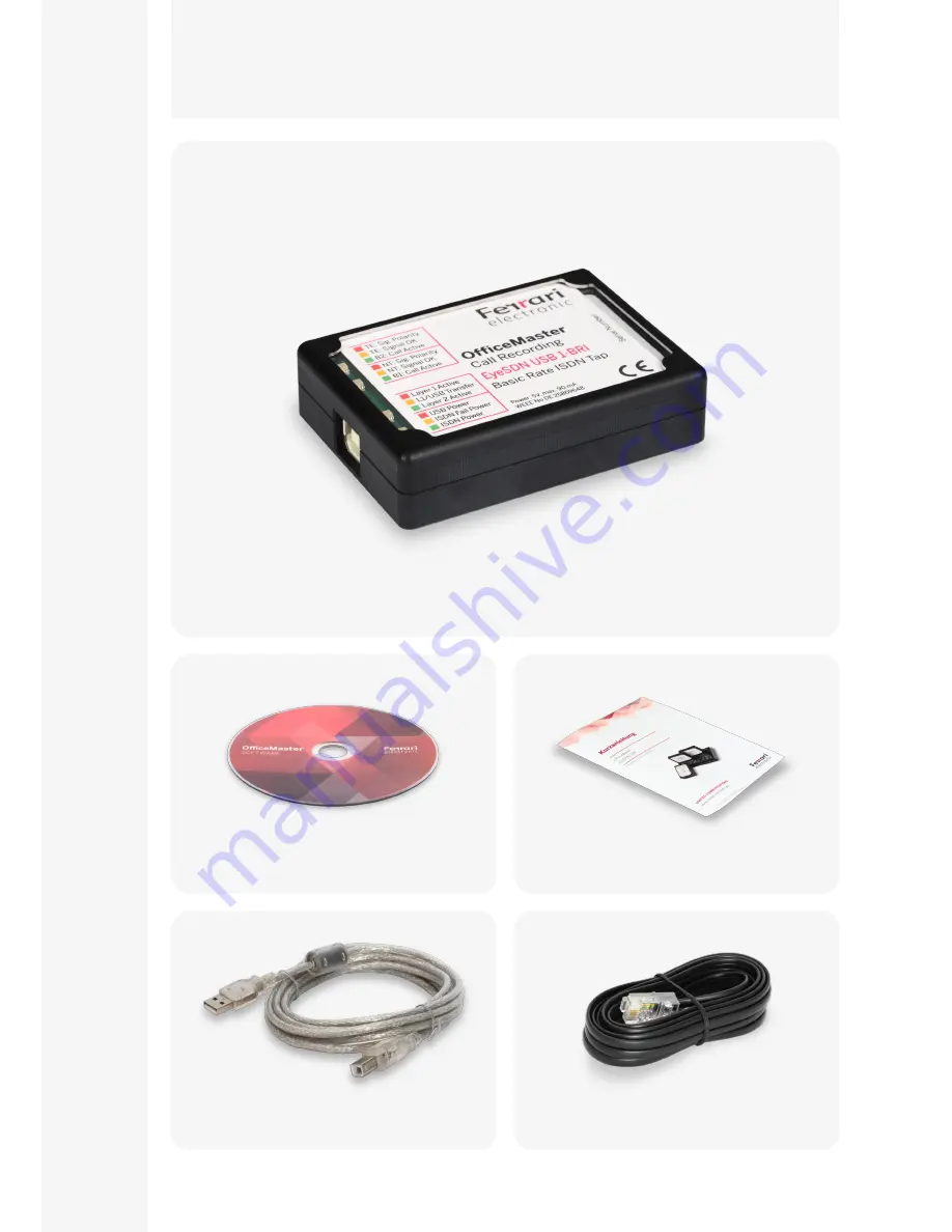 Ferrari electronic OM EyeSDN USB 1-BRI Quick Start Manual Download Page 3