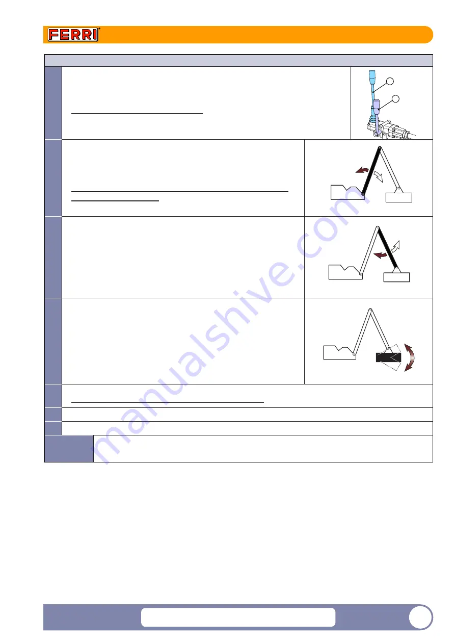 FERRI T250A right Use And Maintenance Manual Download Page 73