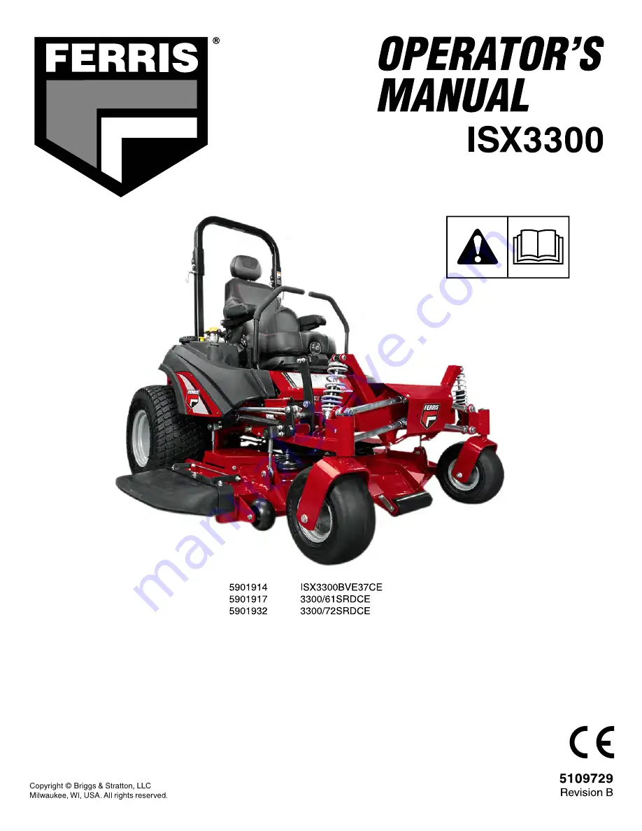 Ferris 5901914 Operator'S Manual Download Page 1