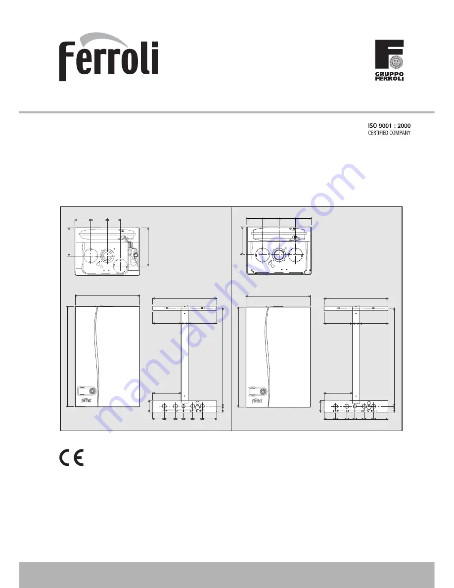 Ferroli DIVAtop HF Instructions For Use, Installation And Maintenance Download Page 1