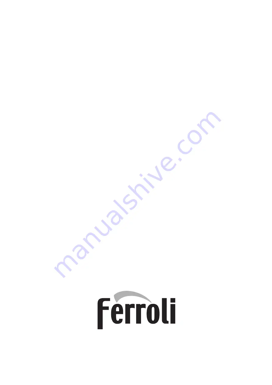 Ferroli ECONCEPT 101 Instructions For Use, Installation And Maintenance Download Page 120