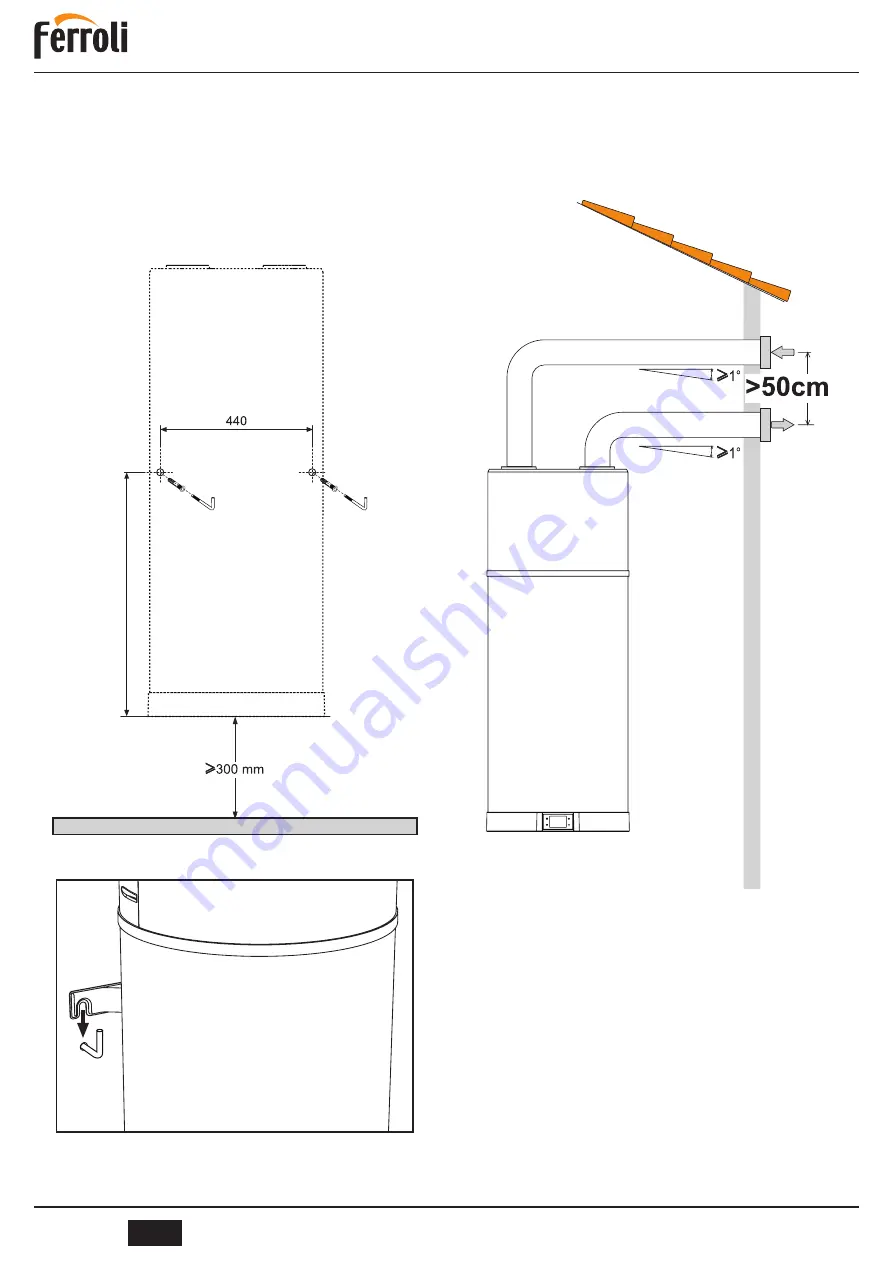 Ferroli EGEA 120LT User, Installation, And Maintenance Manual Download Page 46