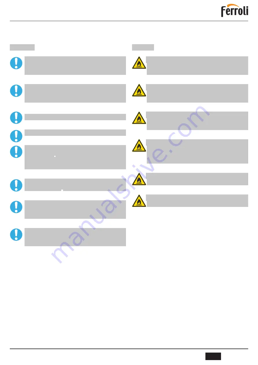 Ferroli EGEA 120LT User, Installation, And Maintenance Manual Download Page 103