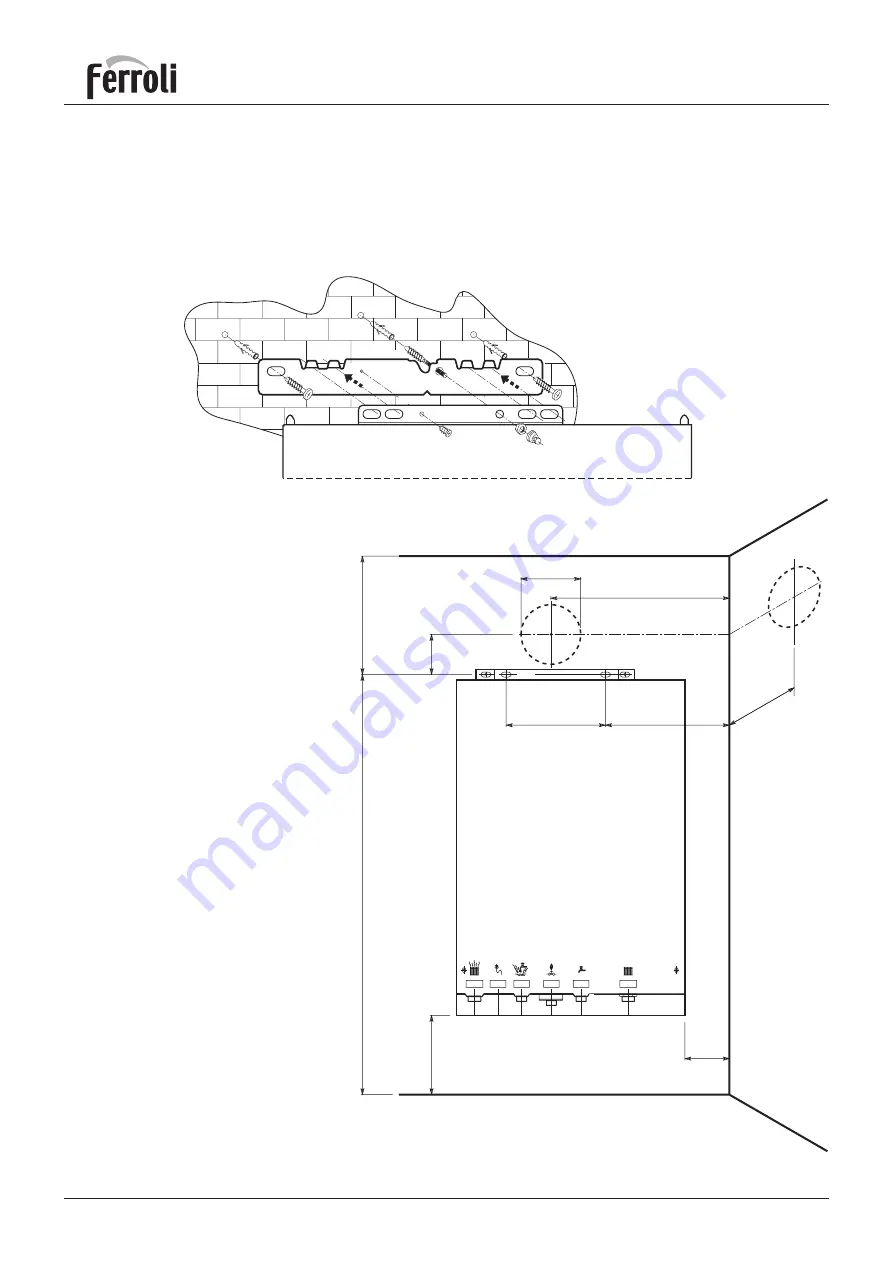 Ferroli F24E Installation, Service And User Instructions Manual Download Page 12