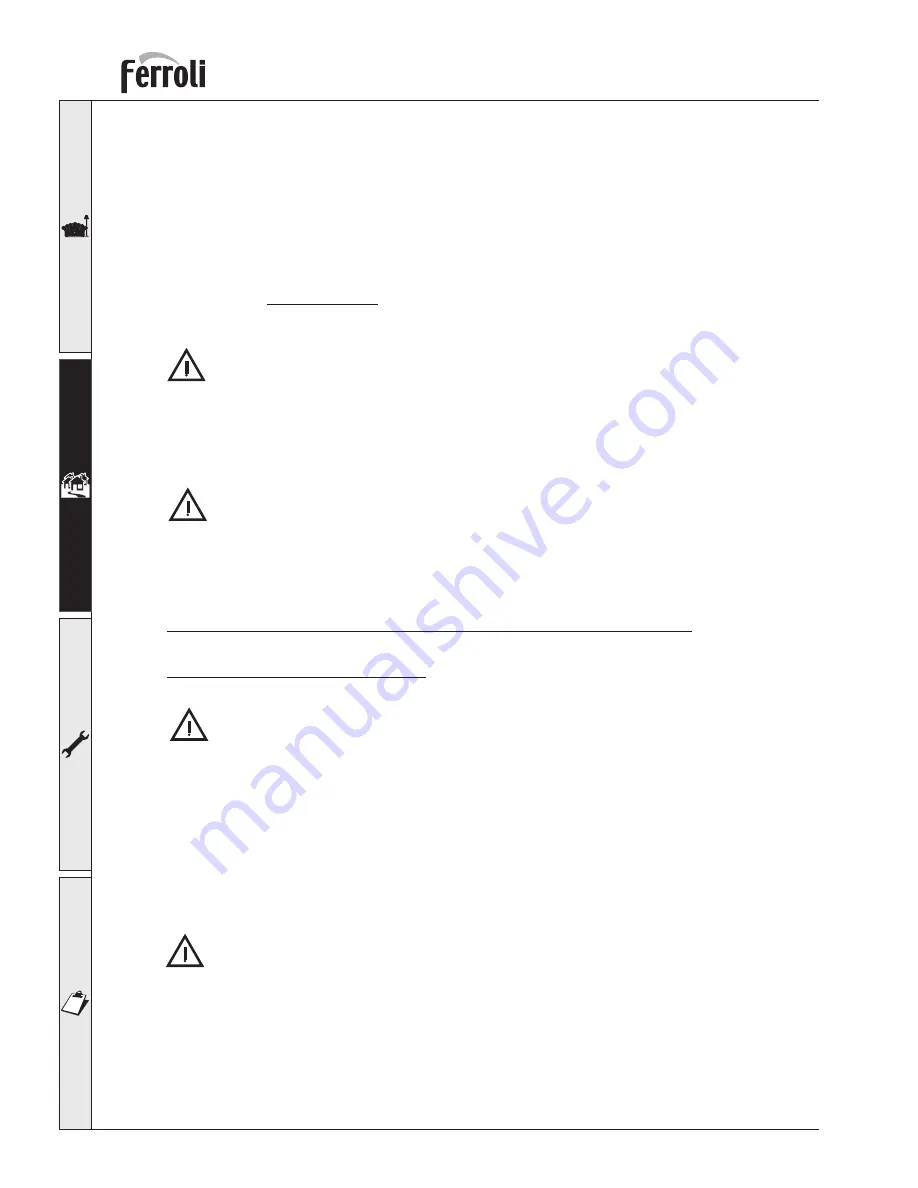 Ferroli MAXIMA 35 C Instructions For Use, Installation And Maintenance Download Page 14