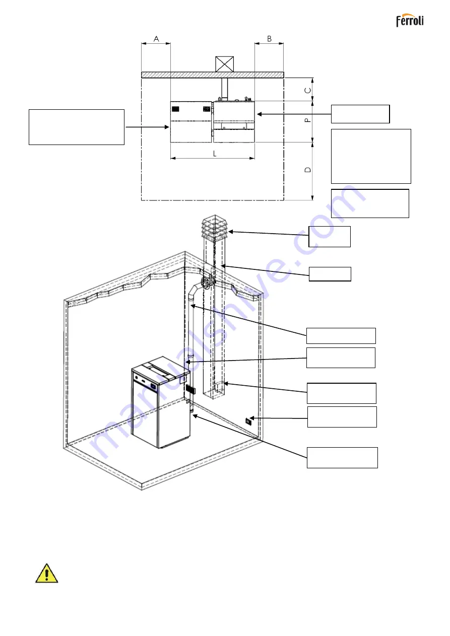 Ferroli NATURFIRE 30 HR Installation, Use And Maintenance Manual Download Page 46