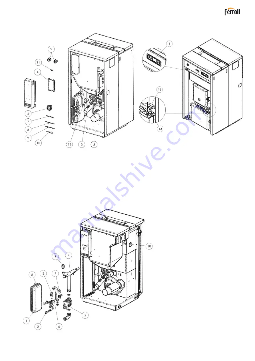 Ferroli NATURFIRE 30 HR Installation, Use And Maintenance Manual Download Page 65