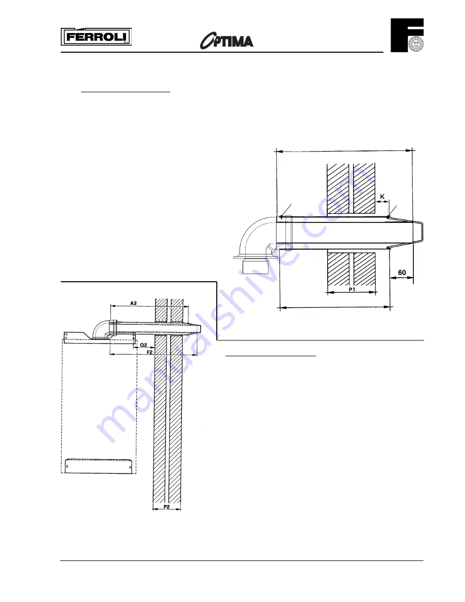 Ferroli optima 601 Installation Instructions Manual Download Page 15