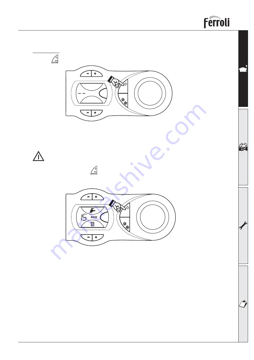 Ferroli OPTIMAX HE 31 C Instructions For Installation, Use And Maintenance Manual Download Page 7