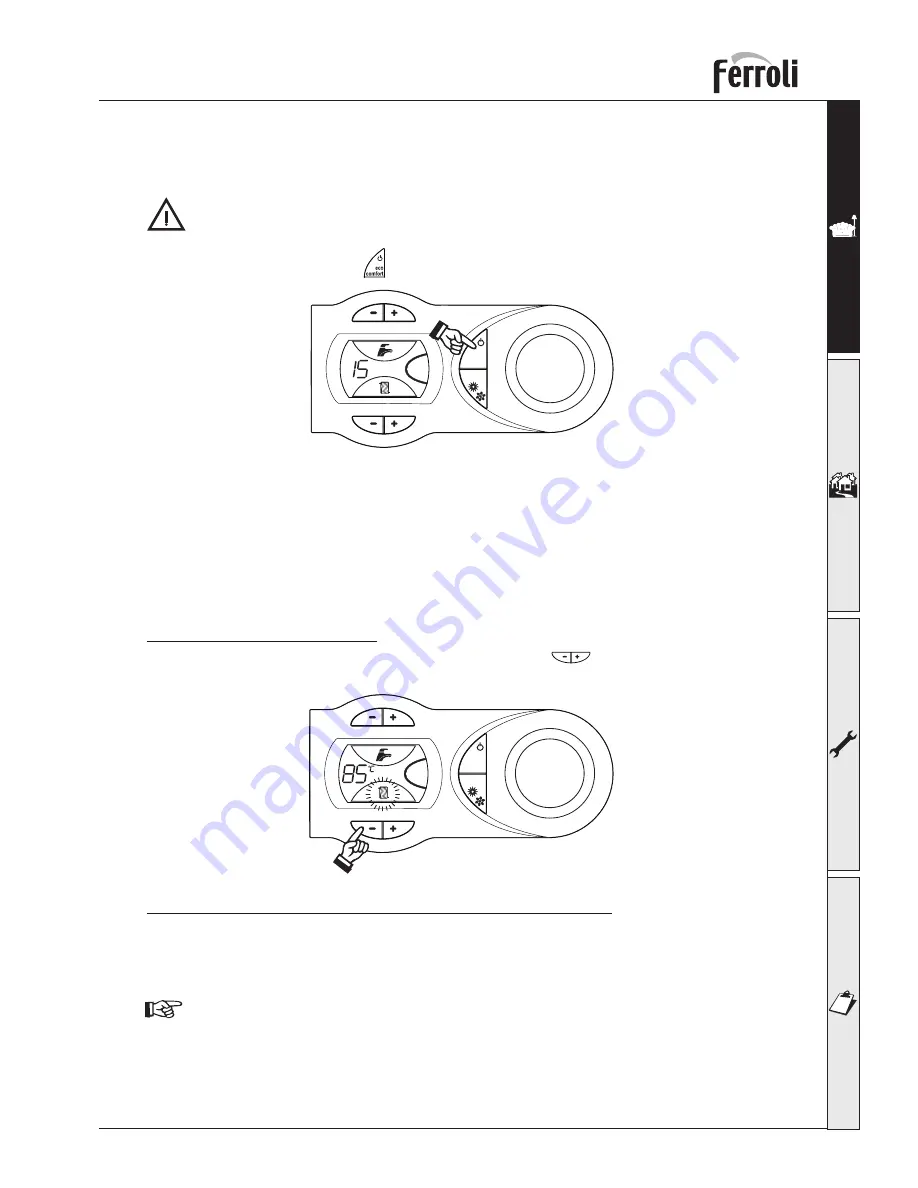 Ferroli OPTIMAX HE 31 S Instructions For Use Manual Download Page 7