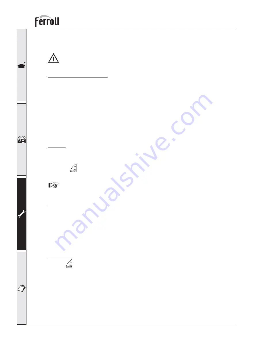 Ferroli OPTIMAX HE PLUS 18 OV Instructions For Use, Installation And Maintenance Download Page 26