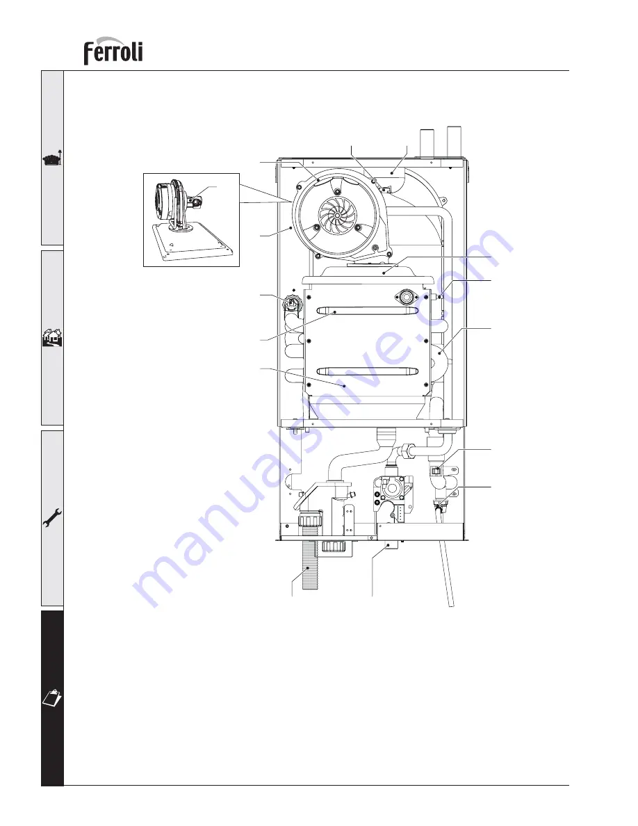 Ferroli OPTIMAX HE PLUS 18 OV Instructions For Use, Installation And Maintenance Download Page 32