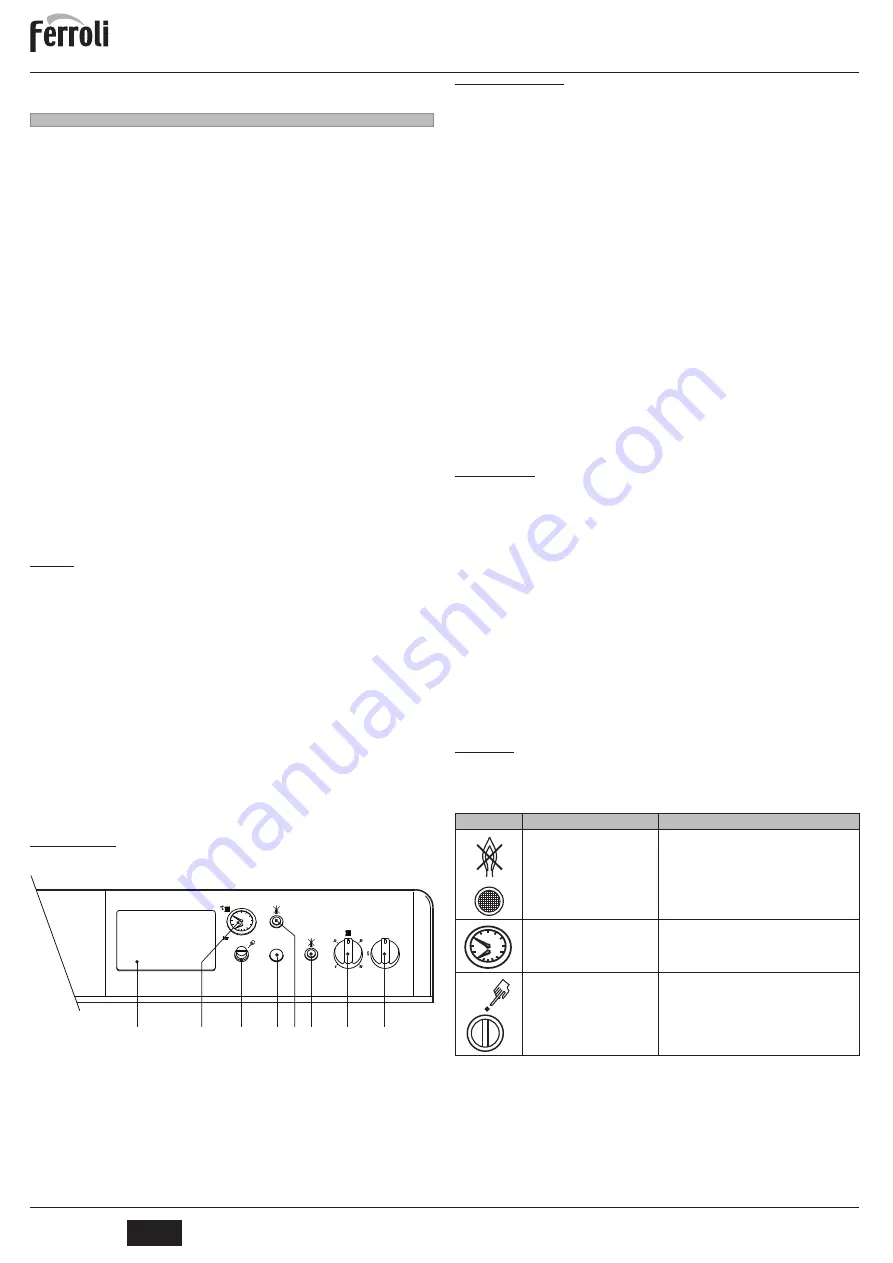 Ferroli PEGASUS 119 LN 2S Instructions For Use, Installation And Maintenance Download Page 20