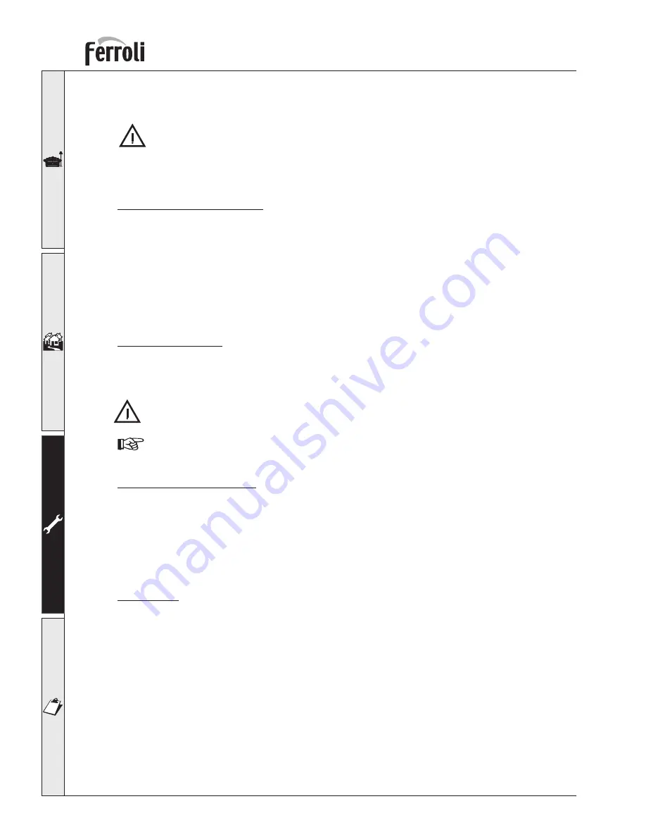 Ferroli PEGASUS F2 N 2S Instructions For Use, Installation And Maintenance Download Page 16