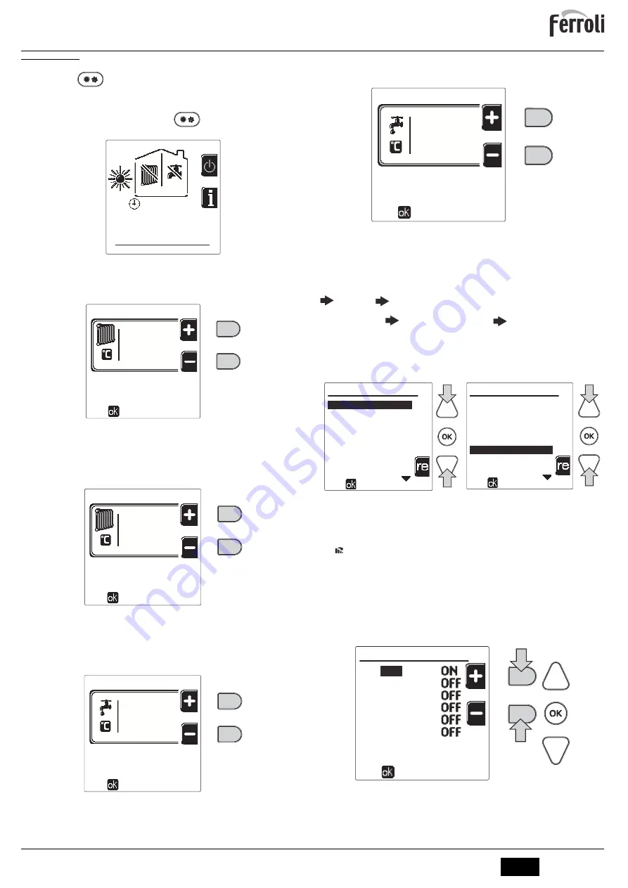 Ferroli QUADRIFOGLIO B 125 Instructions For Use, Installation And Maintenance Download Page 67