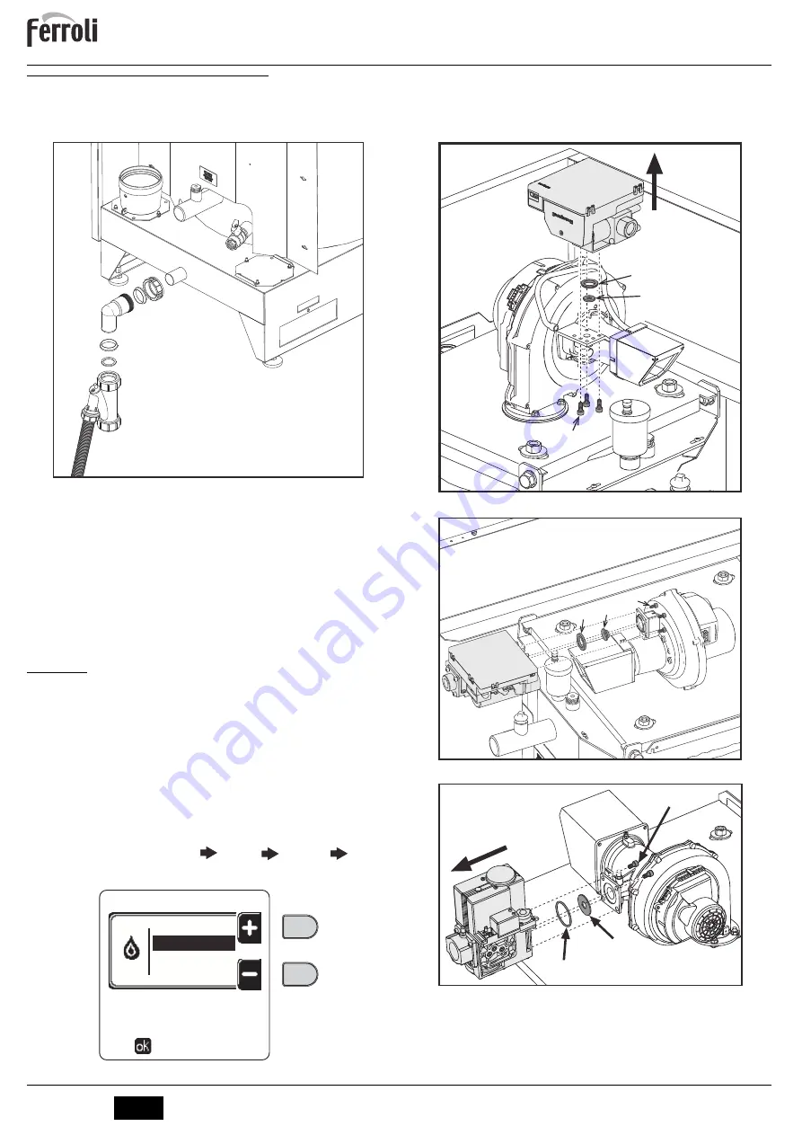 Ferroli QUADRIFOGLIO B 125 Instructions For Use, Installation And Maintenance Download Page 108