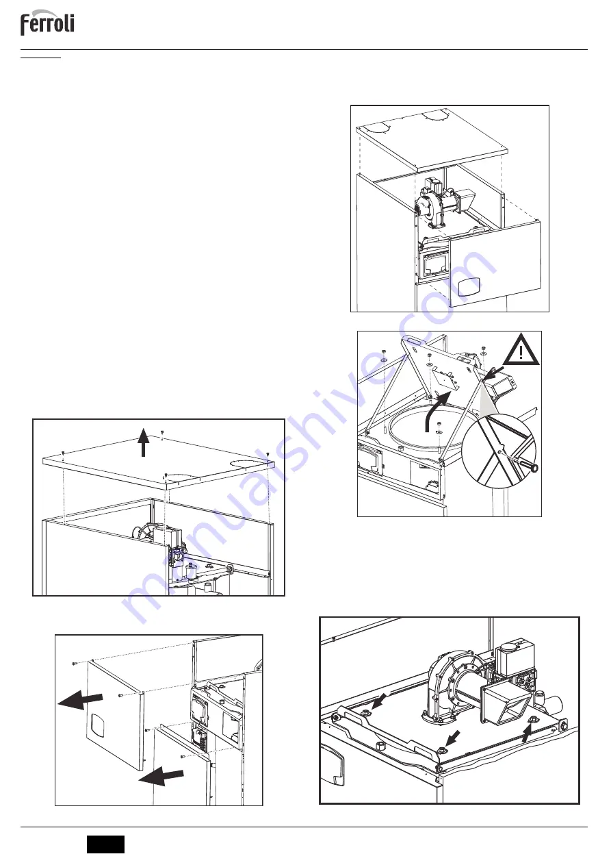 Ferroli QUADRIFOGLIO B 125 Instructions For Use, Installation And Maintenance Download Page 110