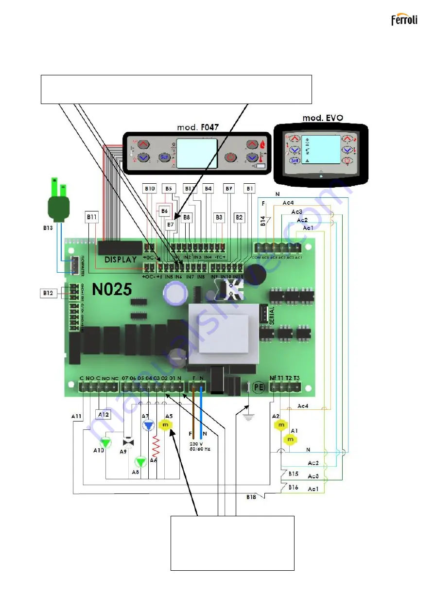 Ferroli SB 250 Installation, Use & Maintenance Manual Download Page 12