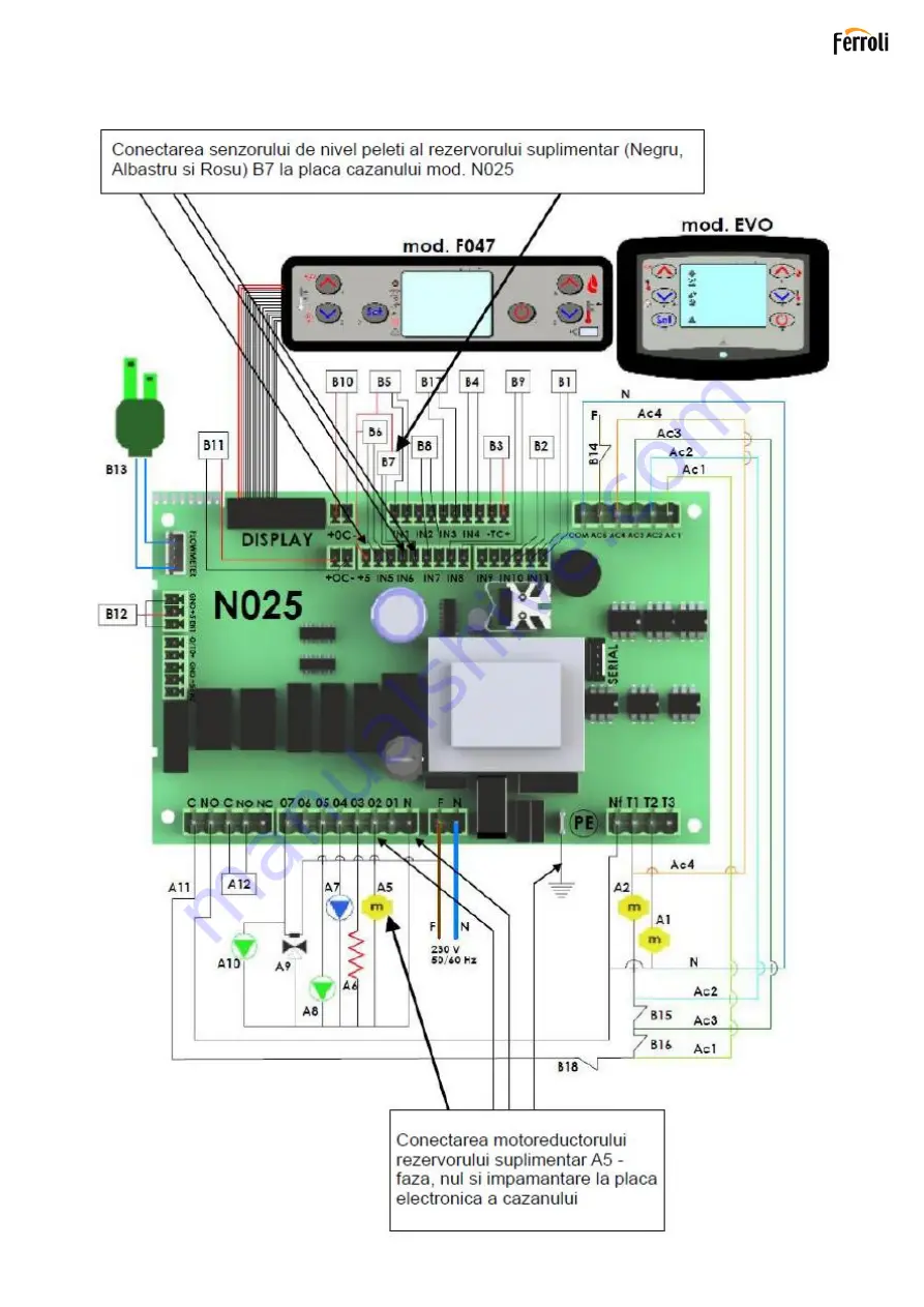 Ferroli SB 250 Installation, Use & Maintenance Manual Download Page 28