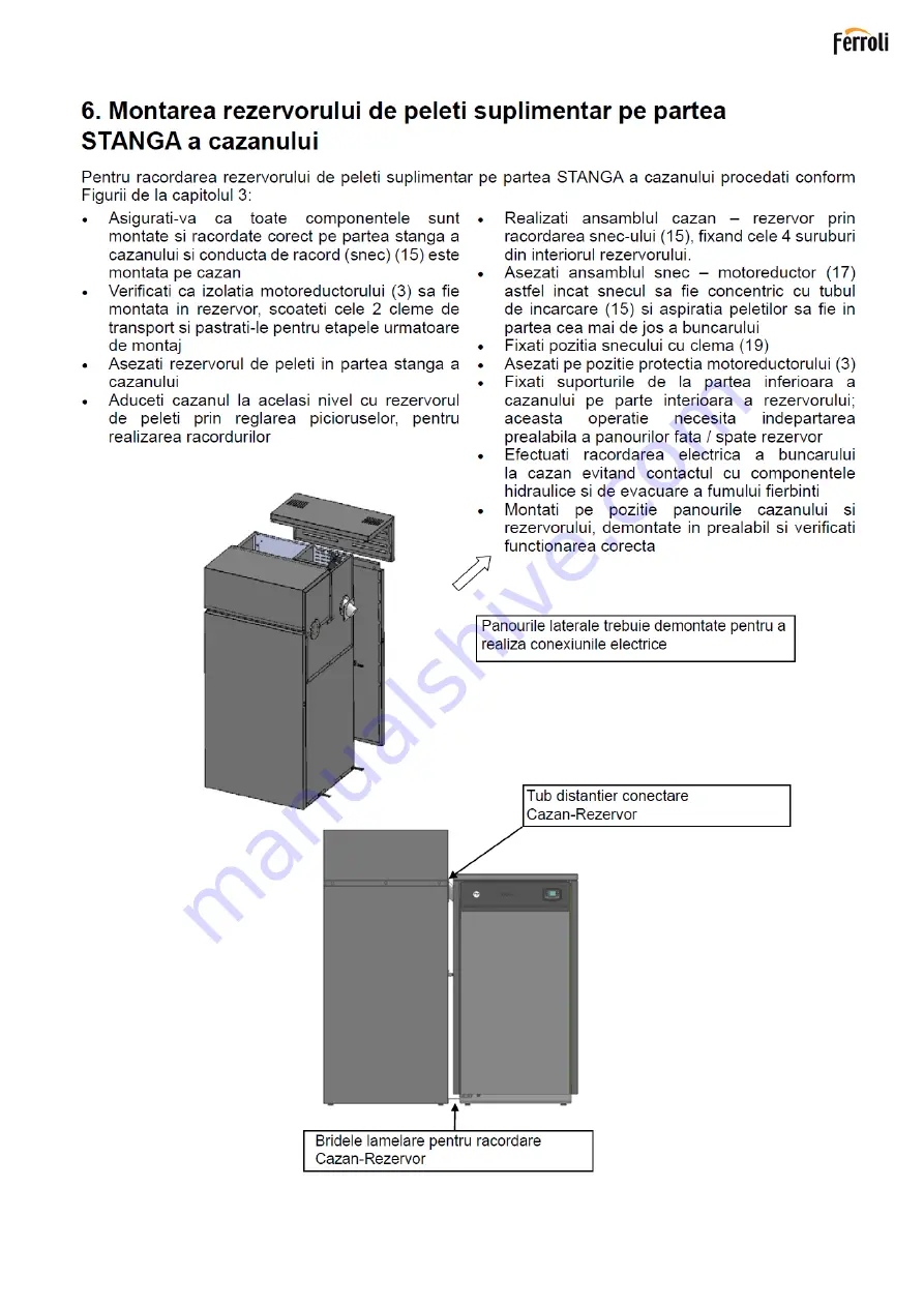 Ferroli SB 250 Installation, Use & Maintenance Manual Download Page 30