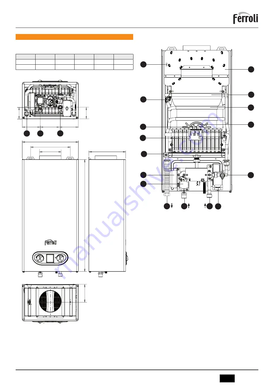 Ferroli SKY ECO C Instructions For Use, Installation And Maintenance Download Page 7