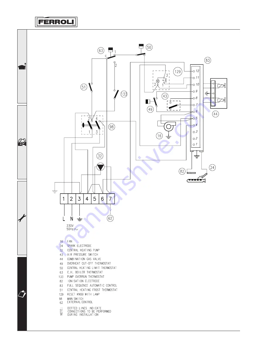 Ferroli SYS 10-23 Installation, Maintenance And User Instructions Download Page 34