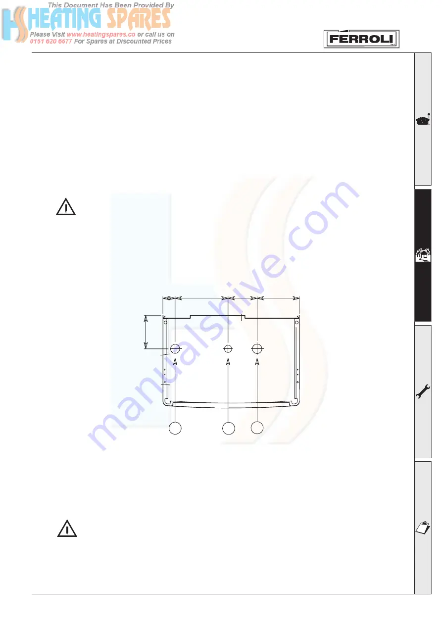 Ferroli TEMPRA 12 Installation, Maintenance And User Instructions Download Page 9