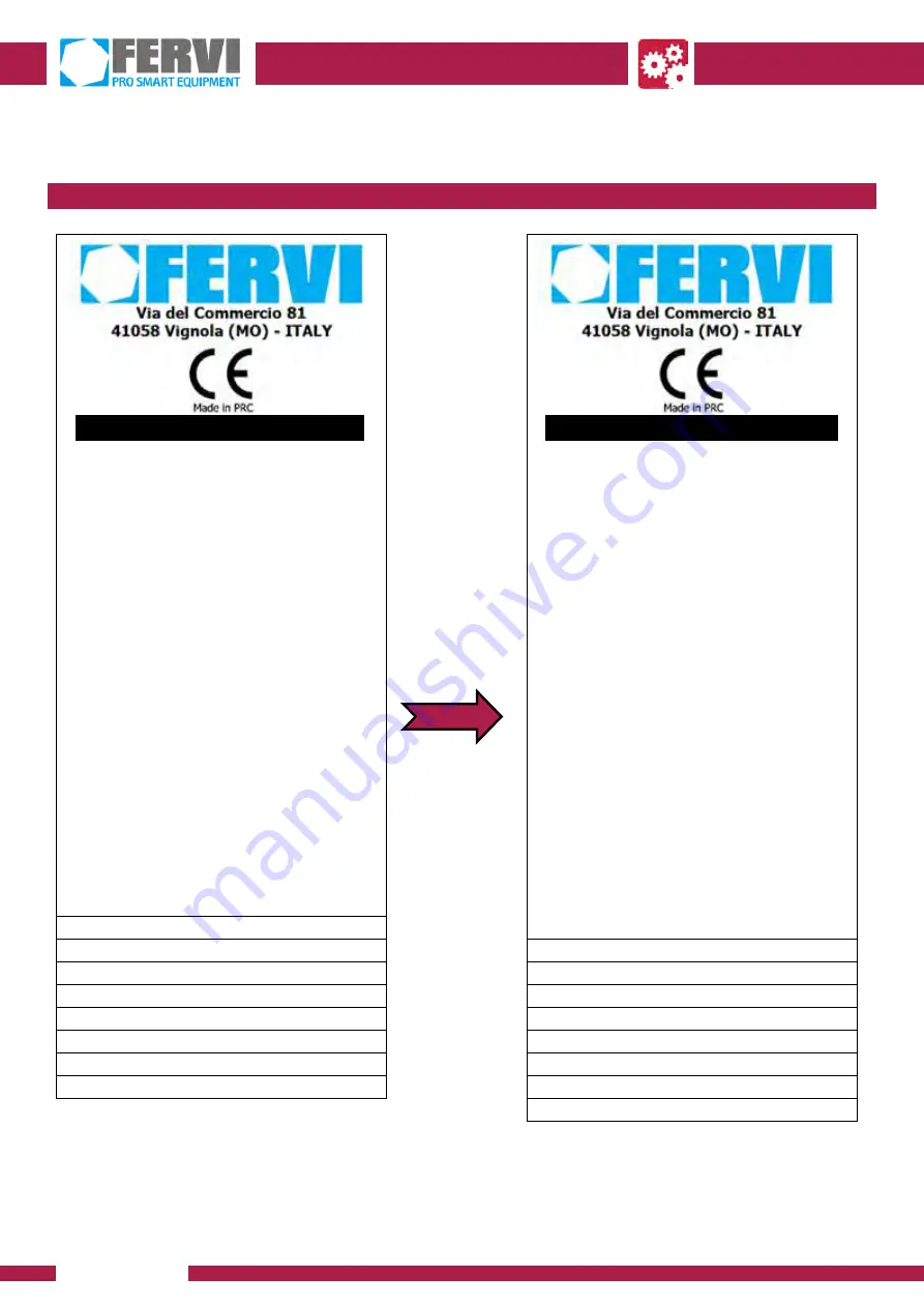 Fervi 0782 Use And Maintenance Manual Download Page 14