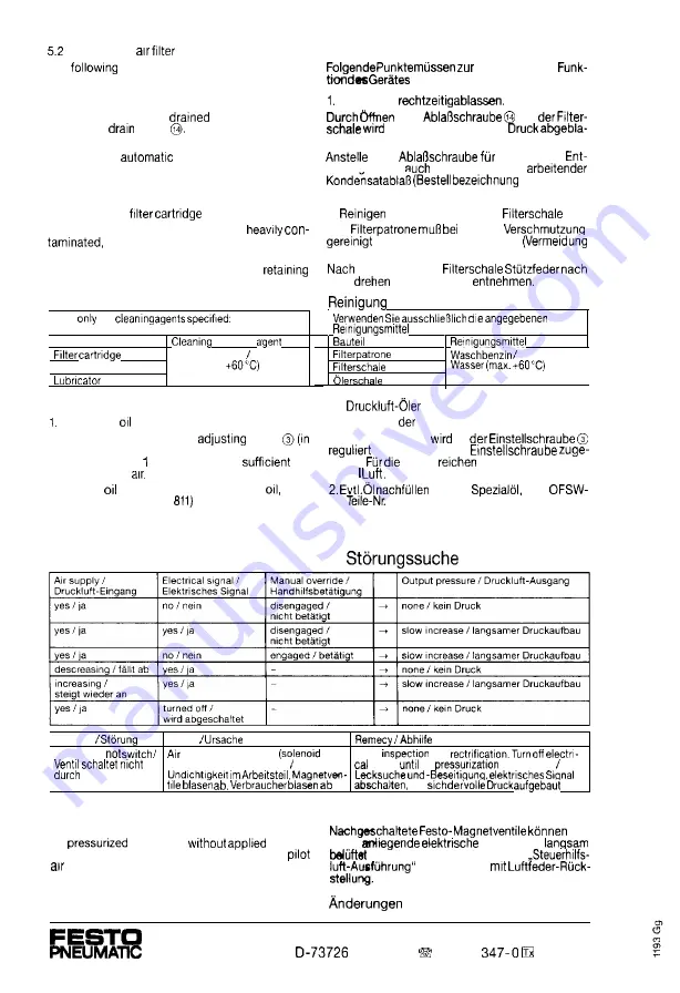 Festo Pneumatic FRC-E-**-S-B Series Operating Instructions Manual Download Page 6