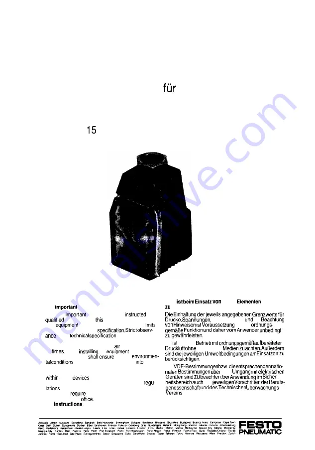 Festo Pneumatic MPZ-1-24 Скачать руководство пользователя страница 1