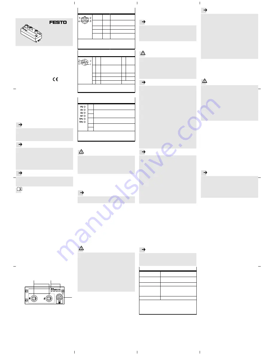 Festo CTEU-PN Original Instructions Download Page 1