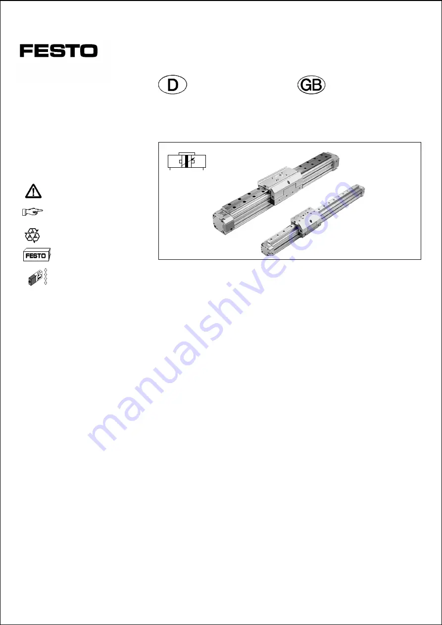 Festo DGP-12-B Operating Instructions Manual Download Page 1