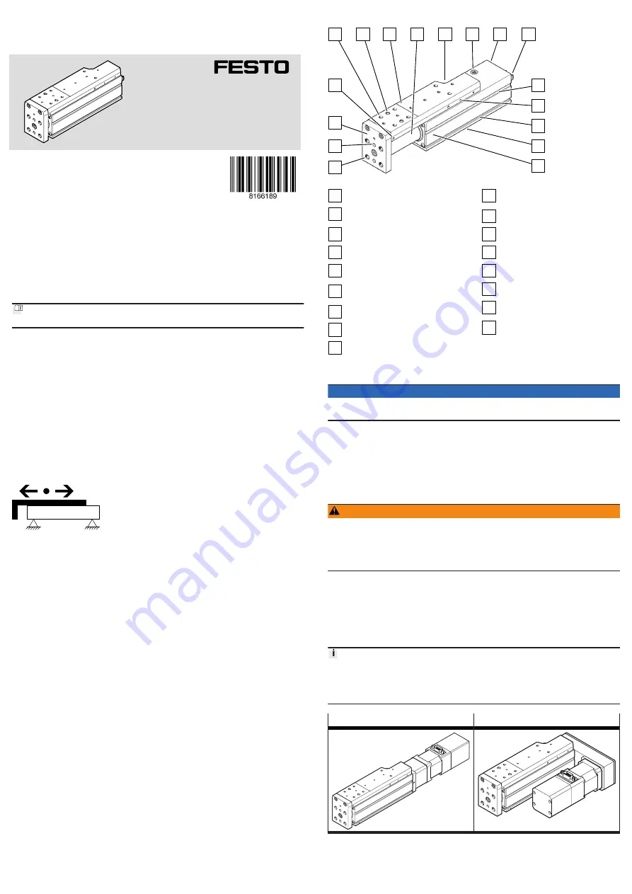 Festo EGSC-BS Operating Instructions Download Page 1