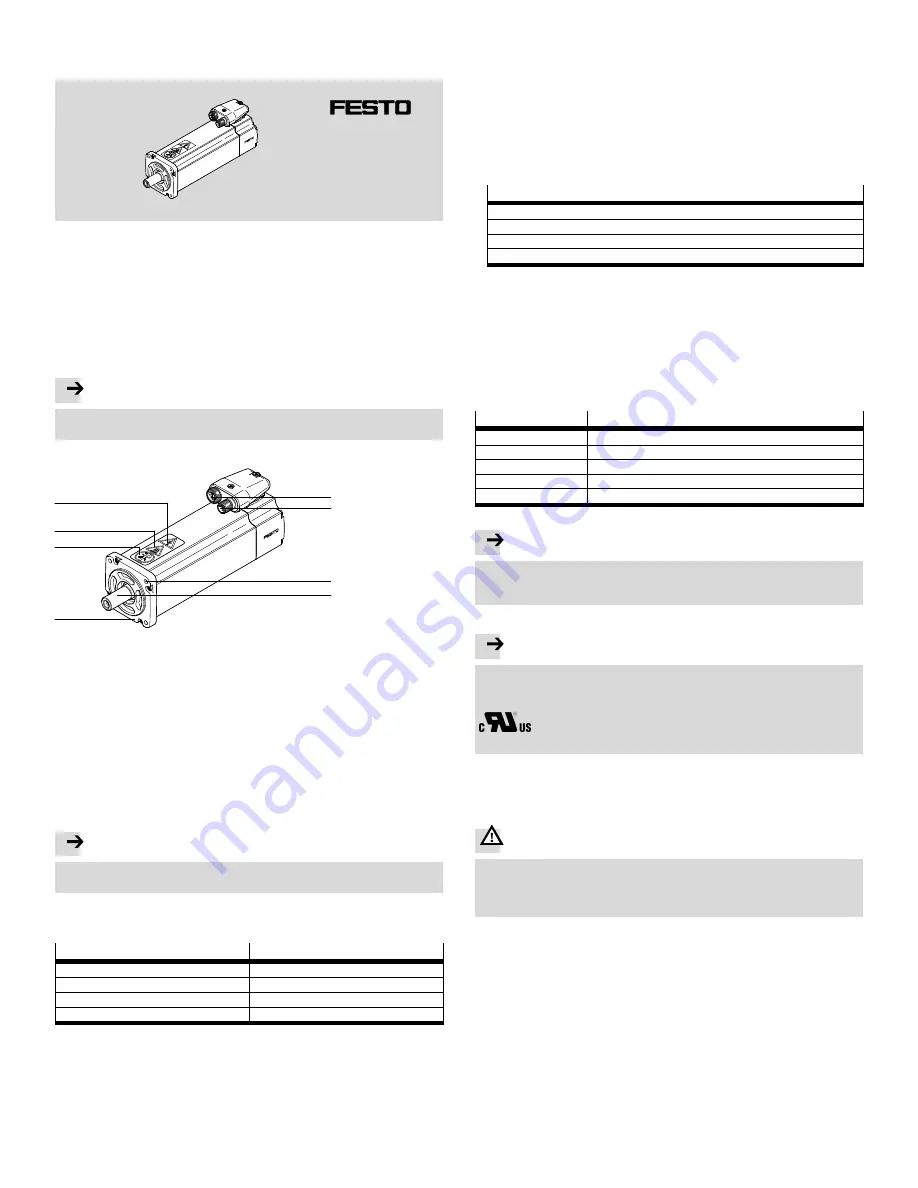 Festo EMME-AS-100-S Series Operating Instructions Download Page 1