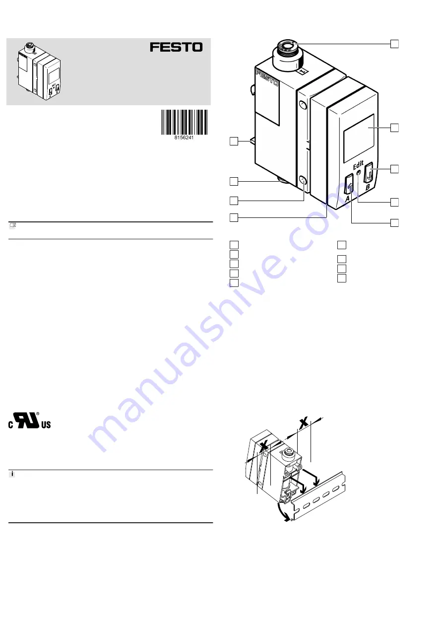 Festo SFAB Operating Instructions Manual Download Page 1