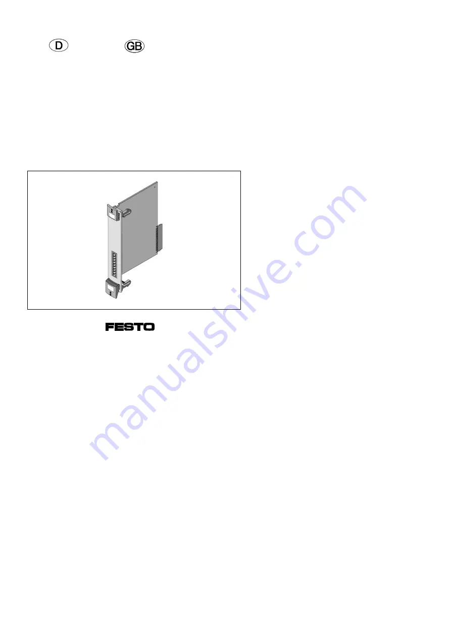 Festo SPC200-2AI-U Brief Description Download Page 1