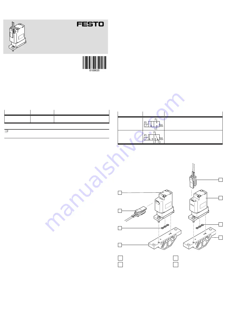 Festo VYKB-F10 Operating Instructions Download Page 1