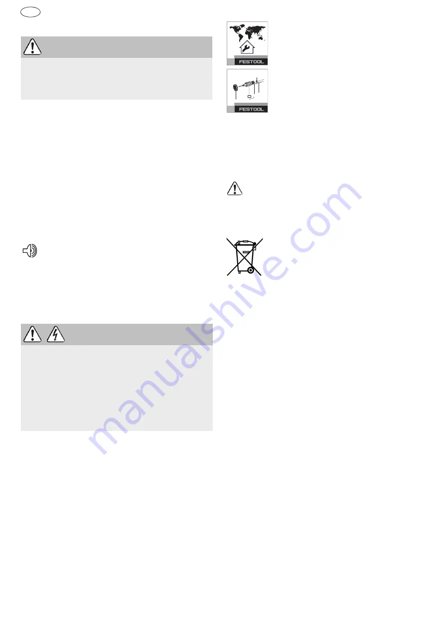 Festool BHC 18 Li Original Operating Manual Download Page 58