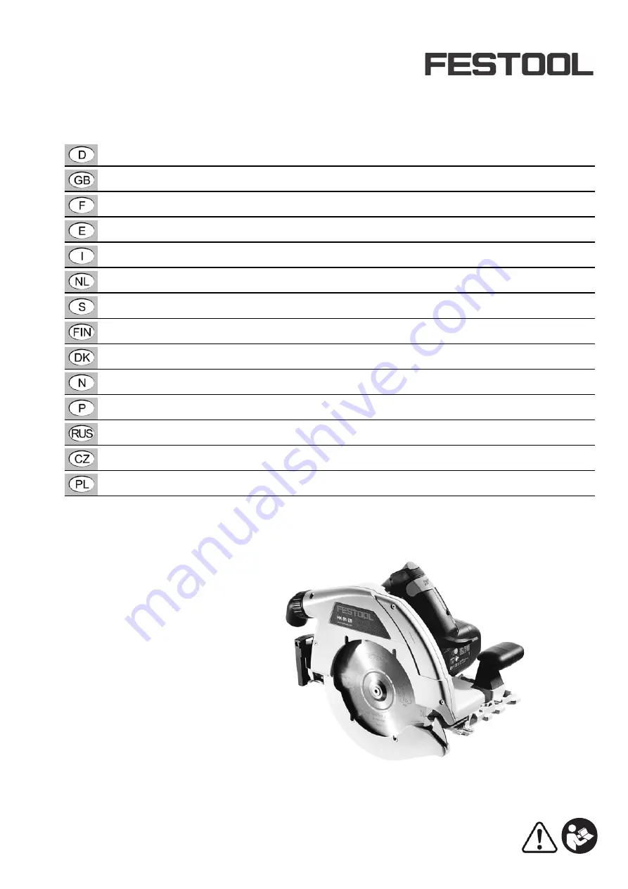 Festool HK 85 EB Operating Manual Download Page 1