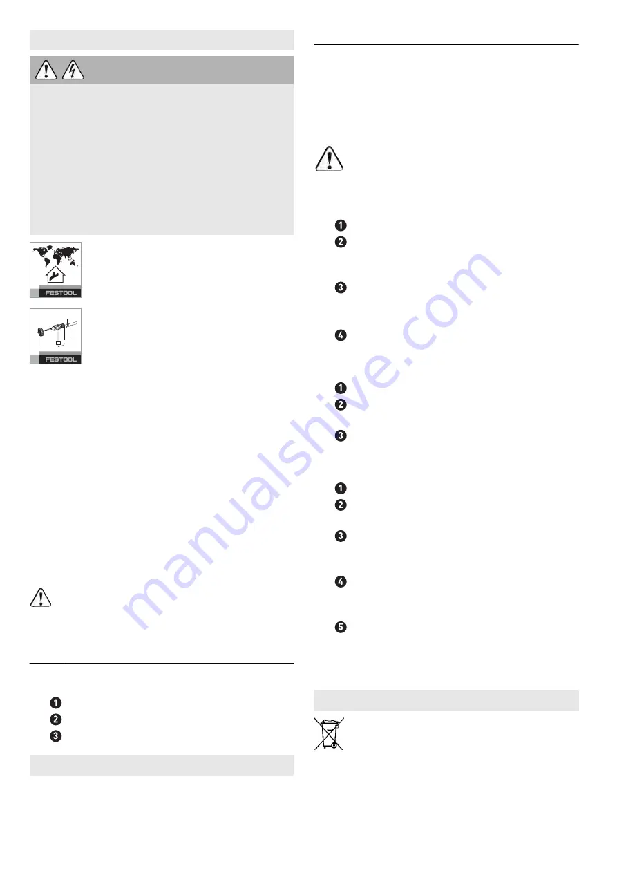 Festool ISC 240 Li Original Instructions Manual Download Page 110