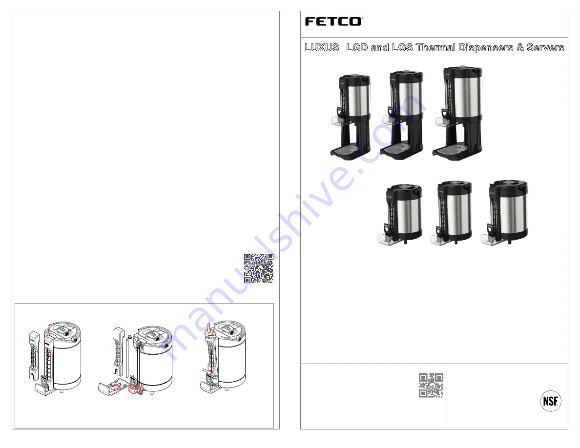 Fetco LUXUS LGD-10 Users Manual And Operator Instructions Download Page 1